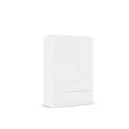 Produktbild: Rauch Möbel Costa, Drehtürenschrank, Kleiderschrank, 3-türig, 2 Schubkästen, Alpinweiß, Push-to-open, Griffprofil alpinweiß, 136x197x54 cm