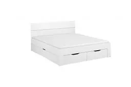 Produktbild: Rauch Möbel Flexx Bett Stauraumbett in Weiß mit 3 Schubkästen als zusätzlichen Stauraum Liegefläche 180 x 200 cm Gesamtmaße Bett BxHxT 185 x 90 x 209 cm