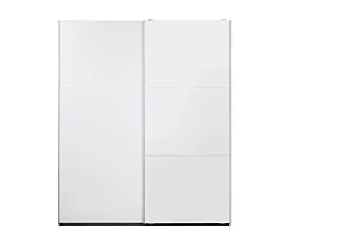 Produktbild: Rauch Möbel Santiago Schrank Schwebetürenschrank, Alpinweiß, 2-türig, inkl. Zubehörpaket Premium, 6 Einlegeböden, 2 Kleiderstangen, 1 Hakenleiste, Türdämpfer-Set, BxHxT 175x210x59 cm