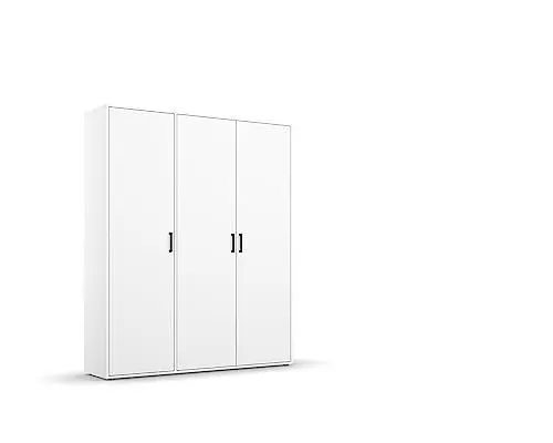 Produktbild: Rauch Möbel Voyager Schrank Kleiderschrank Drehtürenschrank, Alpinweiß, 3-türig, inklusive 1 Kleiderstange, 4 Einlegeböden BxHxT 140x194x53 cm