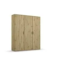 Produktbild: Rauch Möbel Voyager Schrank Kleiderschrank Drehtürenschrank, Eiche Artisan, Holz, 3-türig, inkl. 1 Kleiderstange, 4 Einlegeböden BxHxT 140x194x53 cm