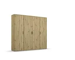 Produktbild: Rauch Möbel Voyager Schrank Kleiderschrank Drehtürenschrank, Eiche Artisan, Holz, 4-türig, inkl. 1 Kleiderstange, 7 Einlegeböden BxHxT 187x194x53 cm