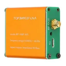 Produktbild: Rauscharmer 0,1 MHz 6 GHz Verstärker, 20 dB LNA Verstärker mit Hoher Verstärkung für Kurzwelle, UKW Radio, HF Leistungsvorverstärkermodul, SMA Buchse(Lieferung mit eingebauter Batterie)