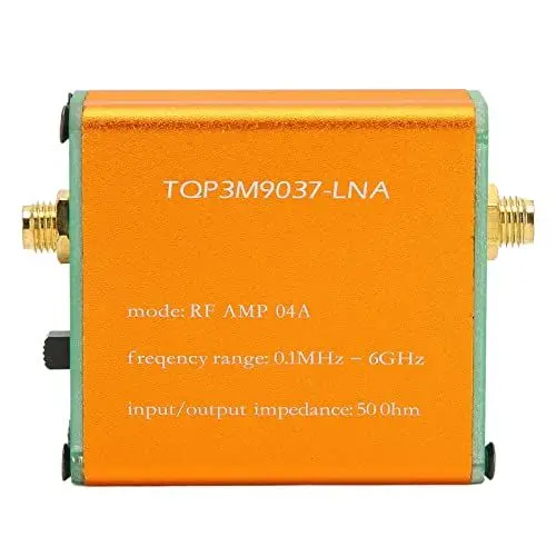 Produktbild: Rauscharmer 0,1 MHz 6 GHz Verstärker, 20 dB LNA Verstärker mit Hoher Verstärkung für Kurzwelle UKW Radio HF Leistungsvorverstärkermodul, SMA Buchse (Wird ohne Batterie geliefert)