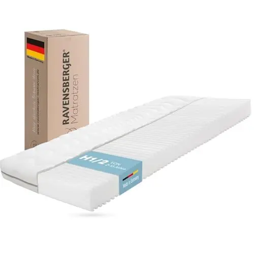 Produktbild: RAVENSBERGER Kinder- und Jugendmatratze Softwelle - Härtegrad H1/H2, weich - 90 x 200 cm, Höhe 16 cm - 7-Zonen Kaltschaummatratze mit RAVOTEX Funktionsbezug, allergikerfreundlich