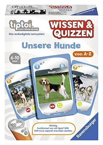 Produktbild: Ravensburger 00755 - tiptoi® Wissen & Quizzen „Unsere Hunde“