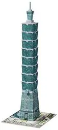Produktbild: Ravensburger 12558 - Taipei 101-Taiwan - 216 Teile 3D Puzzle-Bauwerke
