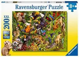 Produktbild: Ravensburger Kinderpuzzle - 13351 Bunter Dschungel - 200 Teile Puzzle für Kinder ab 8 Jahren