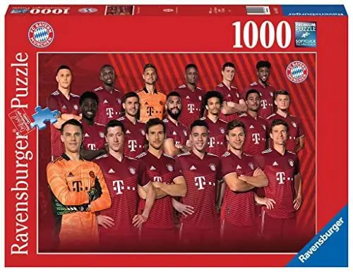 Produktbild: Ravensburger Puzzle 16847 – FC Bayern Saison 2021/22 – 1000 Teile Puzzle für Erwachsene und Kinder ab 14 Jahren