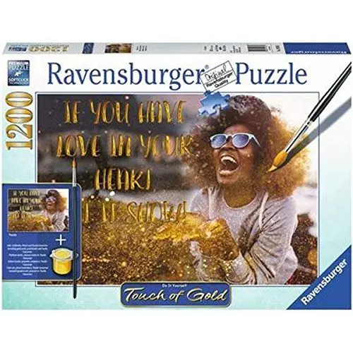 Produktbild: Ravensburger 19933 - Show me Love - Touch of Gold Puzzle