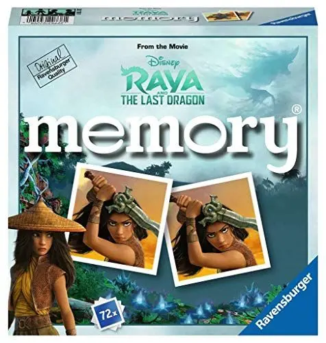 Produktbild: Ravensburger 20738 - Disney Raya and the last Dragon Memory, der Spieleklassiker für alle Raya Fans, Merkspiel für 2-8 Spieler ab 4 Jahren