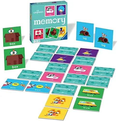 Produktbild: Ravensburger 20846 - Lingokids Memory®, der Spieleklassiker zum Englisch Lernen, Merkspiel für 1-8 Spieler ab 3 Jahren