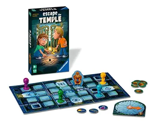 Produktbild: Ravensburger 20963 - Escape The Temple - Brettspiel für Kinder ab 8 Jahren, Familienspiel für Kinder und Erwachsene, Klassiker für 2-4 Spieler