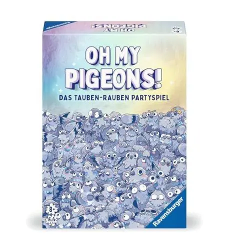 Produktbild: Ravensburger 22688 - Oh My Pigeons! - Das Tauben-Rauben Partyspiel - Kartenspiel und Partyspiel für 2-5 Personen ab 8 Jahren - Geburtstagsgeschenke