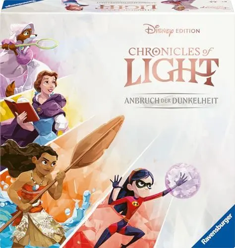 Produktbild: Ravensburger 228881 - Familienspiel Chronicles of Light - Disney Edition, Gesellschaftsspiel für Familien und Erwachsene, ab 8 Jahren, für 1-4 Spieler - Kooperatives Brettspiel
