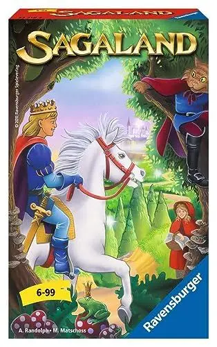 Produktbild: Ravensburger 23318 - Sagaland, Mitbringspiel für 2-4 Spieler, Kinderspiel ab 6 Jahren, kompaktes Format, Reisespiel, Brettspiel