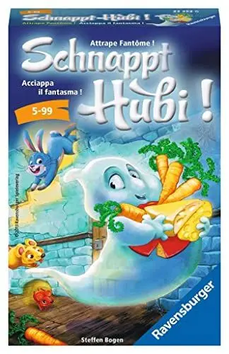 Produktbild: Ravensburger 23352 - Schnappt Hubi, Mitbringspiel für 2-4 Spieler, Kinderspiel ab 5 Jahren, kompaktes Format, Reisespiel, Brettspiel