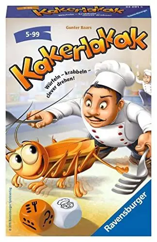 Produktbild: Ravensburger 23391 - Kakerlakak, Mitbringspiel für 2-4 Spieler, Kinderspiel ab 5 Jahren, kompaktes Format, Reisespiel, Brettspiel