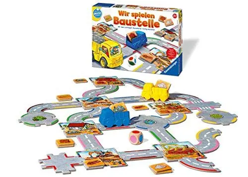 Produktbild: Ravensburger 24726 - Wir spielen Baustelle - Bau-und Zuordnungsspiel für die Kleinen - Spiel für Kinder ab 2 Jahren, Spielend erstes Lernen für 1-2 Spieler