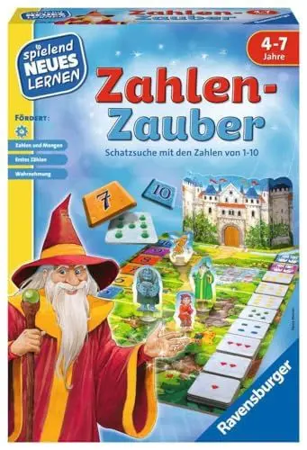 Produktbild: Ravensburger 24964 - Zahlen-Zauber - Spielen und Lernen für Kinder, Lernspiel für Kinder ab 4-7 Jahren, Spielend Neues Lernen für 2-4 Spieler