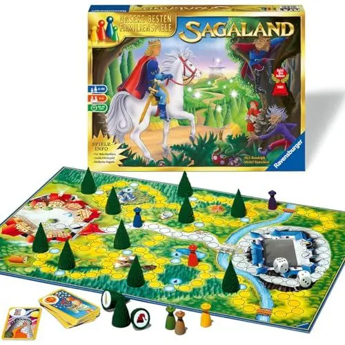 Produktbild: Ravensburger 26424 - Sagaland - Gesellschaftsspiel für Kinder und Erwachsene, 2-6 Spieler, ab 6 Jahren, Spiel des Jahres, die besten Familienspiele