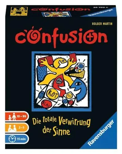 Produktbild: Ravensburger 26702 - Confusion, Reaktionsspiel für 2-5 Spieler ab 10 Jahren, Verwirrung der Sinne, Die Flotten Kleinen