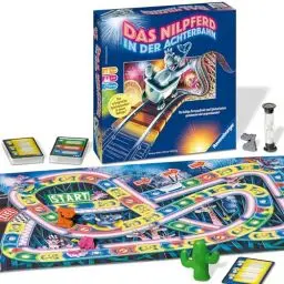 Produktbild: Ravensburger 26772 - Nilpferd in der Achterbahn - Gesellschaftsspiel für die ganze Familie, Spiel für Erwachsene und Kinder ab 10-99 Jahren, für 3-12 Spieler - Partyspiel, Silvesterspiel