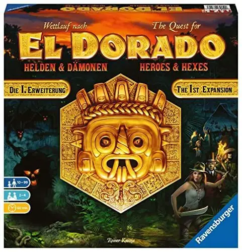 Produktbild: Ravensburger 26790 - El Dorado Helden und Dämonen - Erste Erweiterung, Strategiespiel, Spiel für Erwachsene und Kinder ab 10 Jahren - Taktikspiel für 2-4 Spieler