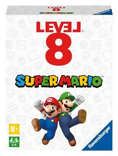 Produktbild: Ravensburger 27343- Super Mario Level 8, Das spannende Kartenspiel für 2-6 Spieler ab 8 Jahren, Super Mario Geschenke - Geburtstagsgeschenke