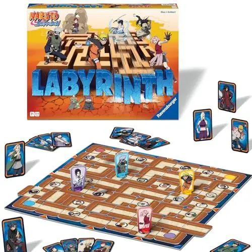 Produktbild: Ravensburger 27557 - Naruto Shippuden Labyrinth - Der Familienspiel-Klassiker für 2-4 Spieler ab 7 Jahren im Look der Animeserie