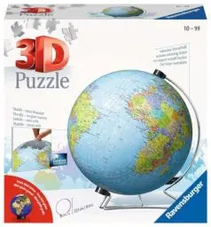 Produktbild: Ravensburger 3D Puzzle 11159 - Puzzle-Ball Globus in Deutscher Sprache - 540 Teile - Puzzleball Globus für Erwachsene und Kinder ab 10 Jahren