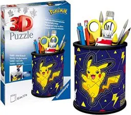 Produktbild: Ravensburger 3D Puzzle 11257 - Utensilo Pokémon Pikachu - 54 Teile - Stiftehalter für Pokémon Fans ab 6 Jahren, Schreibtisch-Organizer für Kinder, Pokémon Spielzeug, Pokémon Geschenk