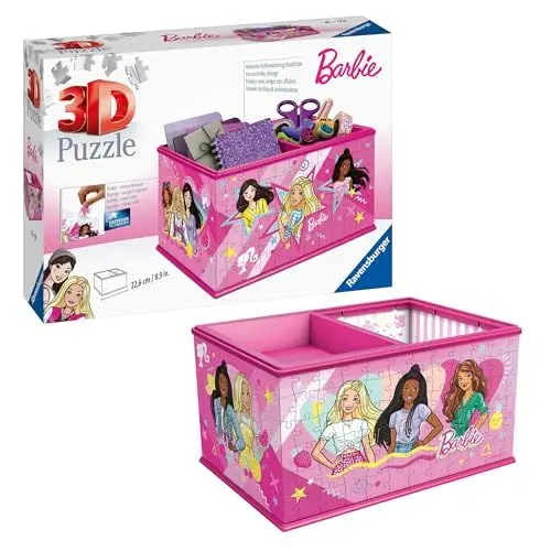 Produktbild: Ravensburger 3D Puzzle 11584 - Aufbewahrungsbox Barbie - Praktischer Organizer für Barbie Fans - Geschenkidee für Erwachsene und Kinder ab 8 Jahren