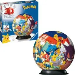 Produktbild: Ravensburger 3D Puzzle 11785 - Puzzle-Ball Pokémon - 72 Teile - Puzzle-Ball für Pokémon Fans ab 6 Jahren, Pokémon Spielzeug, Pokémon Geschenk