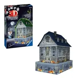 Produktbild: Ravensburger 3D Puzzle 11254 - Gruselhaus bei Nacht - Spukhaus mit LED Beleuchtung und gespenstischen Lichteffekten - Puzzle-Spaß und Dekoration für Halloween Fans ab 8 Jahren