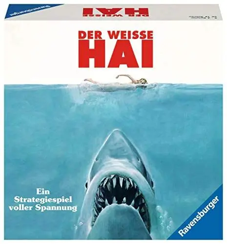 Produktbild: Ravensburger Brettspiel Der Weisse Hai - Spannendes Strategiespiel für Erwachsene und Kinder ab 12 Jahren, Spiel zum berühmten Filmklassiker für 2-4 Spieler (Exklusiv bei Amazon)