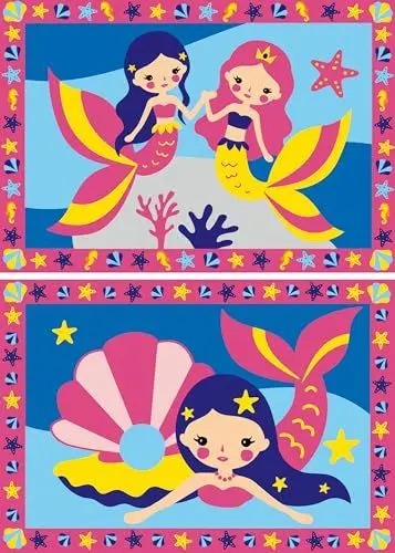 Produktbild: Ravensburger CreArt 23753 - Bezaubernde Meerjungfrauen - Malen nach Zahlen für Kinder ab 5 Jahre, Malset mit Rahmen, Pinsel und Acrylfarben, Geschenk für Mädchen und Jungen