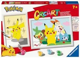 Produktbild: Ravensburger CreArt 23850 - Pokémon Set - Malen nach Zahlen Pokémon für Kinder ab 7 Jahre (Amazon Exklusiv)