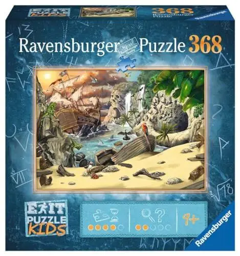Produktbild: Ravensburger EXIT Puzzle Kids - 12954 Das Piratenabenteuer - 368 Teile Puzzle für Kinder ab 9 Jahren, Kinderpuzzle