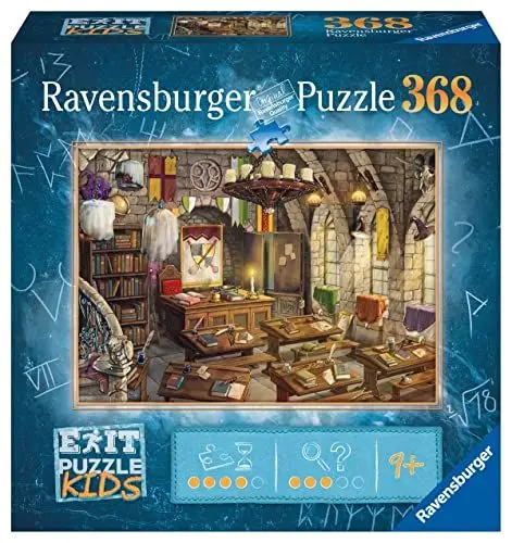 Produktbild: Ravensburger EXIT Puzzle Kids - In der Zauberschule - 368 Teile Puzzle für Kinder ab 9 Jahren