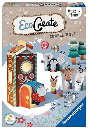 Produktbild: Ravensburger EcoCreate 18442 - Wintertime - DIY Bastelset für Kinder ab 6 Jahren