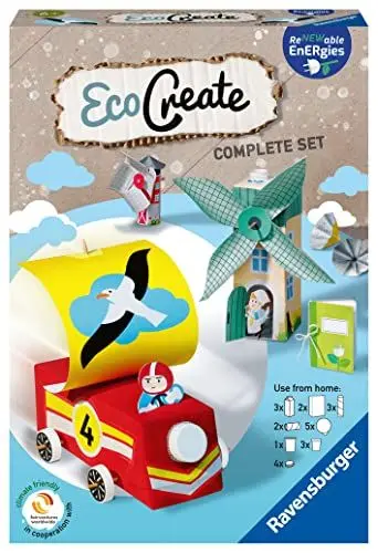 Produktbild: Ravensburger EcoCreate 18449 - Renewable Energies - DIY Bastelset für Kinder ab 6 Jahren