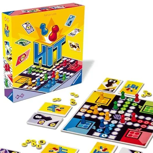 Produktbild: Ravensburger Familienspiel 22456 - HIT - Gesellschaftsspiel für Kinder und Erwachsene, für 2-4 Spielefans, Brettspiel ab 8 Jahren