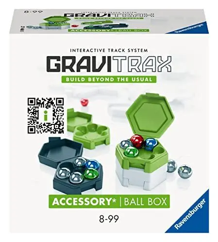 Produktbild: Ravensburger GraviTrax Accessory Ball Box 27468 - GraviTrax Zubehör für Deine Kugelbahn - Murmelbahn und Konstruktionsspielzeug ab 8 Jahren, GraviTrax Erweiterung kombinierbar mit Allen Produkten