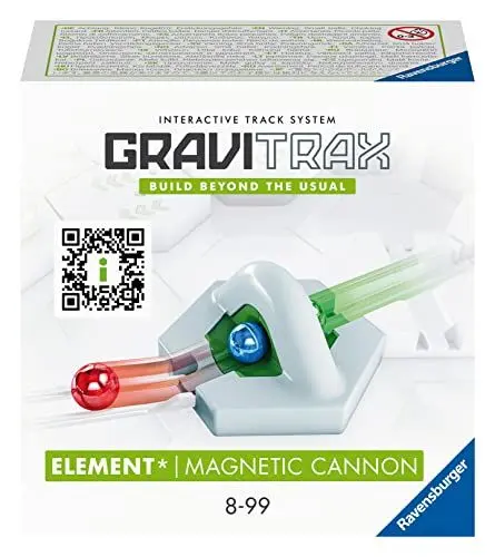 Produktbild: Ravensburger GraviTrax Element Magnetic Cannon 22413 - Erweiterung für deine Kugelbahn - Murmelbahn und Konstruktionsspielzeug ab 8 Jahre