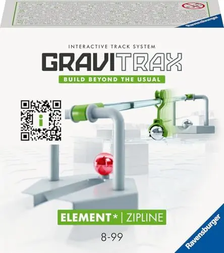 Produktbild: Ravensburger GraviTrax Element Zipline 27472 - Erweiterung für Deine Kugelbahn - Murmelbahn und Konstruktionsspielzeug ab 8 Jahre - Geburtstagsgeschenke