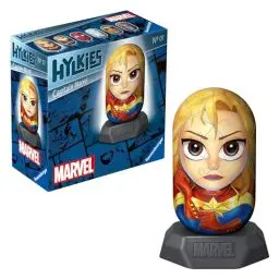 Produktbild: Ravensburger Hylkies: Marvel Sammelfiguren zum selbst zusammenbauen - Figur #07 - Captain Marvel - Aufbauen, Verlieben, Sammeln - Mini-Figuren für Fans der Marvel Legends