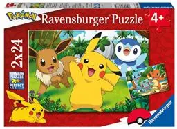 Produktbild: Ravensburger Kinderpuzzle 05668 - Pikachu und Seine Freunde - 2x24 Teile Pokémon Puzzle für Kinder ab 4 Jahren