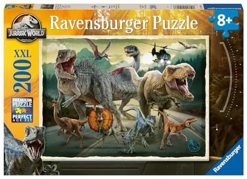 Produktbild: Ravensburger Kinderpuzzle 12001058 - Das Leben findet einen Weg - 200 Teile XXL Jurassic World Puzzle für Kinder ab 8 Jahren