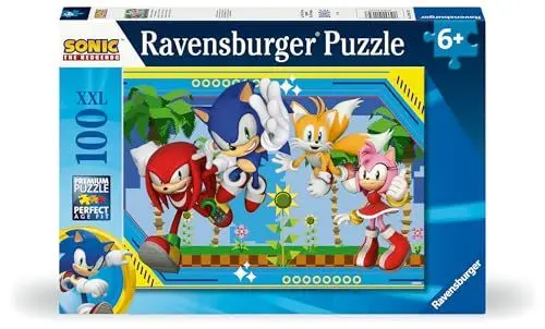 Produktbild: Ravensburger Kinderpuzzle 12001134 - Nichts kann Sonic aufhalten - 100 Teile XXL Sonic Puzzle für Kinder ab 6 Jahren